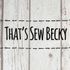 That’s Sew Becky logo